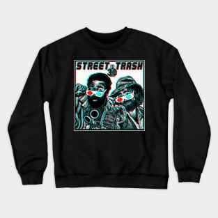 Street Trash in 3-D Crewneck Sweatshirt